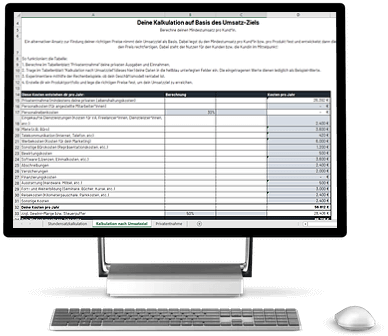Stundensatz & Preise berechnen – Excel-Vorlage für ...