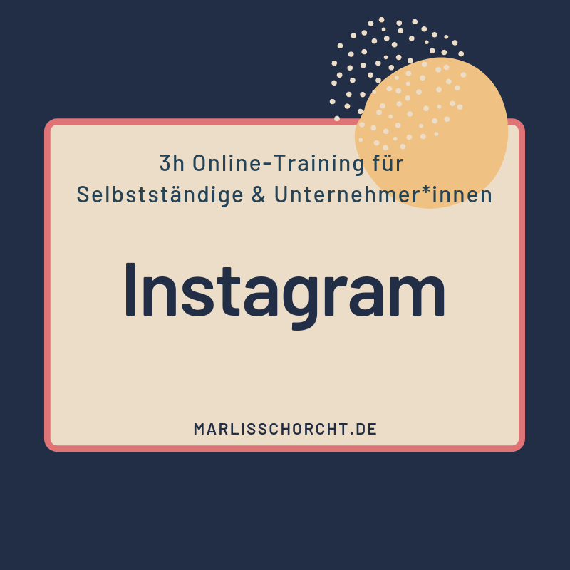 Instagram lernen Online-Training