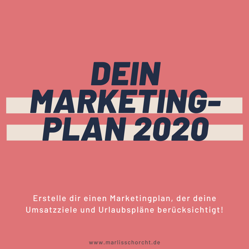 Marketingplan erstellen für Selbstständige